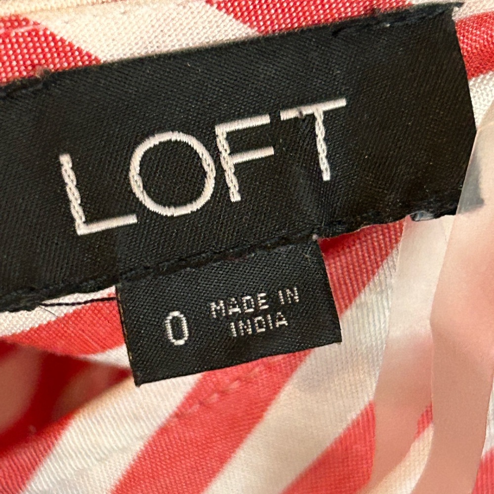LOFT Striped Tie Shorts Romper - Picture 8 of 9